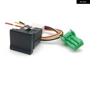 赤色 LED DRL フォグライト 梱包レーダーセンサー電源オンオフ音楽ガレージスイッチ ボタン VW ポロ 6C 2014 2015 - No icon