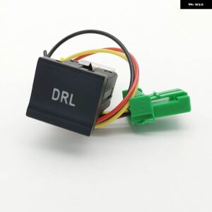 赤色 LED DRL フォグライト 梱包レーダーセンサー電源オンオフ音楽ガレージスイッチ ボタン VW ポロ 6C 2014 2015 - DRL