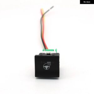 1PC 車 LED ステアリングホイール 熱ファンミラー 熱レーダー パーキング センサー電源スイッチ ボタン VW ポロ 6C 2014 2015 2016 - Wheel heat