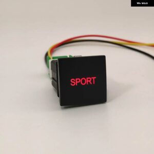 VW ジェッタ ゴルフ 6 MK6 車赤色 LED ライト電源オンオフ プッシュボタン スイッチ - Sport