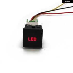VW ジェッタ ゴルフ 6 MK6 車赤色 LED ライト電源オンオフ プッシュボタン スイッチ - LED