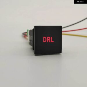 赤色 LED DRL ライト パーキング ガレージカメラ レコーダー フォグライト スイッチ ボタン VW ゴルフ 6 ジェッタ 5 MK5 キャディー EOS シロッコ - DRL
