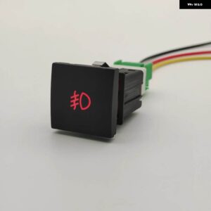 赤色 LED DRL ライト パーキング ガレージカメラ レコーダー フォグライト スイッチ ボタン VW ゴルフ 6 ジェッタ 5 MK5 キャディー EOS シロッコ - front fog light