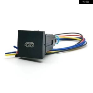 1PC 車 LED DRL ライトパッキングレーダー電源オンオフカメラ 音楽スイッチ プッシュボタン VW ゴルフ 6 MK6 ジェッタ シロッコ - exhaust