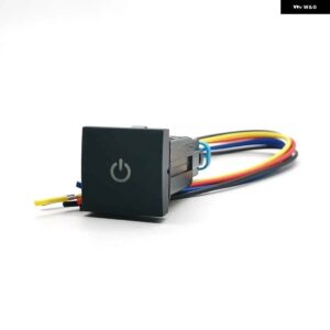 1PC 車 LED DRL ライトパッキングレーダー電源オンオフカメラ 音楽スイッチ プッシュボタン VW ゴルフ 6 MK6 ジェッタ シロッコ - Power On Off