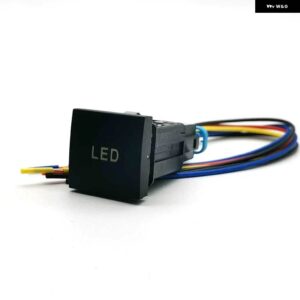 1PC 車 LED DRL ライトパッキングレーダー電源オンオフカメラ 音楽スイッチ プッシュボタン VW ゴルフ 6 MK6 ジェッタ シロッコ - LED