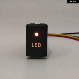 スズキ 1PC LED ライトスイッチ 電源オンオフフロント フォグライト ボタンワイヤー ジムニー 2007 2009 2010 2012 20 - LED