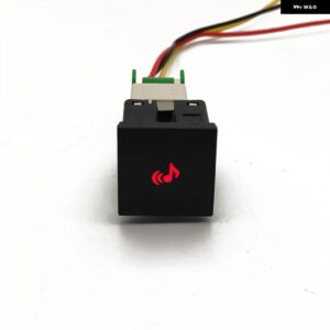 24MM * 24MM 1個 車赤色 LED ライト DRL 電源オンオフ音楽スイッチ ボタンワイヤー VW ゴルフ 6 MK6 ジェッタ 5 MK5 シロッコ - Music