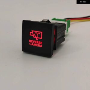 赤色 LED DRL ライト電源オンオフスイッチ プッシュボタン ミラー 音楽レーダースイッチ とワイヤー VW ジェッタ ゴルフ 6 MK6 2006 - 2012 - Reverse camera