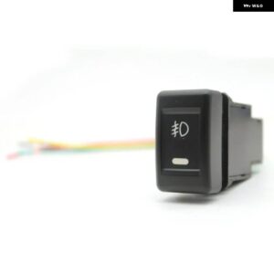 1PC LED DRL ライトレーダー電源オンオフカメラ バックミラー フロントリア フォグランプ スイッチ ボタンワイヤー いすゞ KV100 700P - front fog light