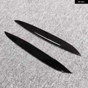 VW ゴルフ MK4 ゴルフ 4 GTI TDI SDI R32 1997-2006 2個 ヘッドライト アイブロウ まぶた ヘッドランプ カバー トリム ステッカー - Glossy black