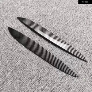 VW ゴルフ MK4 ゴルフ 4 GTI TDI SDI R32 1997-2006 2個 ヘッドライト アイブロウ まぶた ヘッドランプ カバー トリム ステッカー - CARBON LOOK