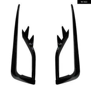 VW ゴルフ 7 MK7 GOLF7 MK7.5GOLF 7 フロント フォグランプ カバー トリムフロントバンパー フォグランプ グリルフレーム アイブロウ まぶた ステッカー - MK7.5 Glossy Balck