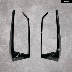 VW ゴルフ ゴルフ 7.5 ゴルフ MK 7.5 GTI GTD GTE R R-LINE TDI TSI 2016-2019 リアバンパー スプリッター カナード スポイラー 外装パーツ - Glossy Black Bottom