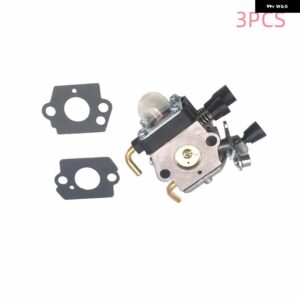 キャブレター キット 交換部品適合 STIHL FS38 FS45 FS46 FS55 KM55 FS85 エア燃料フィルター ガスケット キャブレター - 3PCS