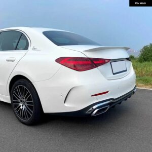 外装パーツ リア スポーツ スポイラー ウィング MERCEDESBENZ C クラス W206 C200 C260 C300 C63 AMG スタイル 2021 2023 2023 ブラック/カーボンルック - Arctic White