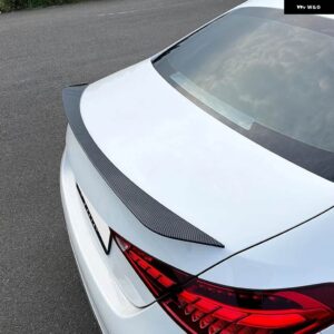 外装パーツ リア スポーツ スポイラー ウィング MERCEDESBENZ C クラス W206 C200 C260 C300 C63 AMG スタイル 2021 2023 2023 ブラック/カーボンルック - Carbon Look