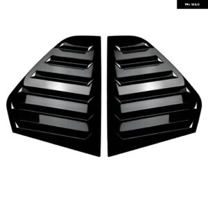 2個 リアシャッターカバー トリムウィンドウルーバーサイドベント トリム VW ゴルフ 6 ゴルフ 7 ゴルフ 7.5 ゴルフ 8 MK7/7.5/8/4 ゴルフ 4 GTI GTD R - MK8 Gloss Black
