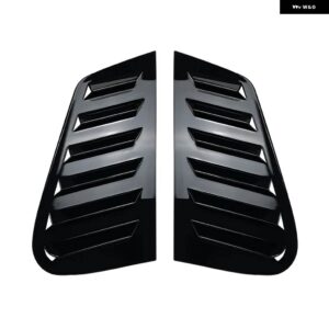 2個 リアシャッターカバー トリムウィンドウルーバーサイドベント トリム VW ゴルフ 6 ゴルフ 7 ゴルフ 7.5 ゴルフ 8 MK7/7.5/8/4 ゴルフ 4 GTI GTD R - MK4 Gloss Black