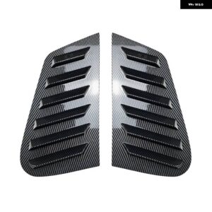 2個 リアシャッターカバー トリムウィンドウルーバーサイドベント トリム VW ゴルフ 6 ゴルフ 7 ゴルフ 7.5 ゴルフ 8 MK7/7.5/8/4 ゴルフ 4 GTI GTD R - MK4 Carbon Look