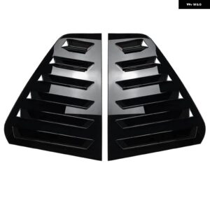 2個 リアシャッターカバー トリムウィンドウルーバーサイドベント トリム VW ゴルフ 6 ゴルフ 7 ゴルフ 7.5 ゴルフ 8 MK7/7.5/8/4 ゴルフ 4 GTI GTD R - MK6 Gloss Black