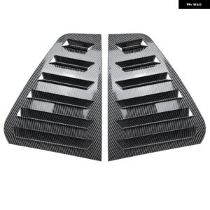 2個 リアシャッターカバー トリムウィンドウルーバーサイドベント トリム VW ゴルフ 6 ゴルフ 7 ゴルフ 7.5 ゴルフ 8 MK7/7.5/8/4 ゴルフ 4 GTI GTD R - MK6 Carbon Look