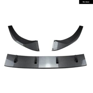 VW ゴルフ 8 MK8 GTI GTD GTE R ラインフロントバンパー リップスプリッター スポイラー ディフューザー 2020-23 マクストンスタイルカナードトリム - Carbon Look