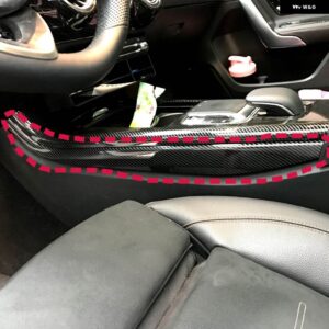カーボン インテリア センターコンソール コントロールパネルエアベント カバー トリムベンツ A クラス W177 V177 2019-2022 CLA C118 W118 2020+ - Panel Side3