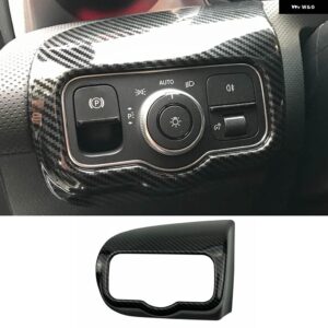 カーボン インテリア センターコンソール コントロールパネルエアベント カバー トリムベンツ A クラス W177 V177 2019-2022 CLA C118 W118 2020+ - Headlight Control
