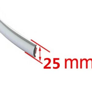15メートル 車クロームスタイリング 装飾 モールドトリム ストリップ テープ自動 DIY ステッカー 6MM 8MM 10MM 12MM 15MM 20MM 30MM - 25mm-15M