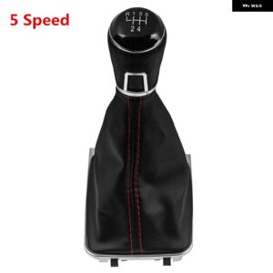 VW ゴルフ 7 A7 MK7 GTI GTD 2013-18 ギア シフトノブ レザー ゲートルブーツカバー カースタイリング - 5 Speed Case A