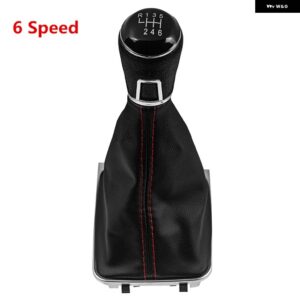 VW ゴルフ 7 A7 MK7 GTI GTD 2013-18 ギア シフトノブ レザー ゲートルブーツカバー カースタイリング - 6 Speed Case A