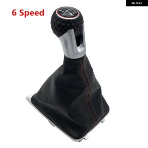 VW ゴルフ 7 A7 MK7 GTI GTD 2013-18 ギア シフトノブ レザー ゲートルブーツカバー カースタイリング - 6 Speed Case B
