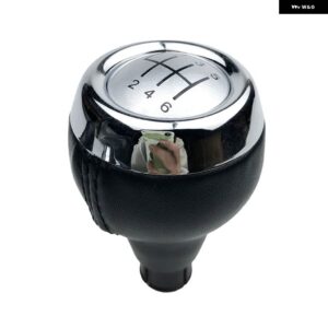 5/6スピード革ギア シフトノブ マニュアル ハンドスピードボールシフター ミニクーパー F54 F55 F56 F57 R55 R56 R57 R58 R59 R60 R61 - R123456 Silver