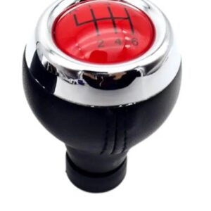 5/6スピード革ギア シフトノブ マニュアル ハンドスピードボールシフター ミニクーパー F54 F55 F56 F57 R55 R56 R57 R58 R59 R60 R61 - Red R123456