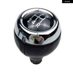 5/6スピード革ギア シフトノブ マニュアル ハンドスピードボールシフター ミニクーパー F54 F55 F56 F57 R55 R56 R57 R58 R59 R60 R61 - 12456R Black