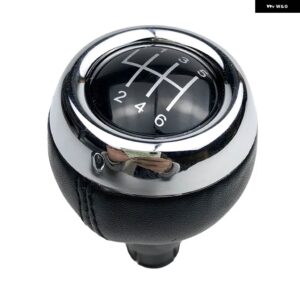 5/6スピード革ギア シフトノブ マニュアル ハンドスピードボールシフター ミニクーパー F54 F55 F56 F57 R55 R56 R57 R58 R59 R60 R61 - R123456 Black