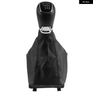 シュコダ オクタヴィア A7 MK3 2014-16 PU レザー カースタイリングギア シフトノブ レバーシフター GAITOR ブーツカバー ケースカバー - 6 speed