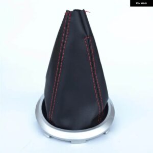 スズキ 黒革ギア シフトノブ レバーゲートルブーツケース スイフト MK2 38626 ダストカバー カラーフレーム - Model 2