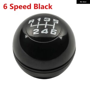 5スピード ブラック/ ギア シフト ノブ レバー シフター トップ キャップ カバー アルファ ロメオ ジュリエッタ 2012-18 - 6 Speed Black