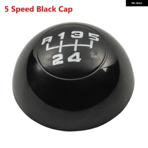 5スピード ブラック/ ギア シフト ノブ レバー シフター トップ キャップ カバー アルファ ロメオ ジュリエッタ 2012-18 - 5 Speed Black Cap