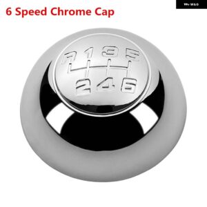 5スピード ブラック/ ギア シフト ノブ レバー シフター トップ キャップ カバー アルファ ロメオ ジュリエッタ 2012-18 - 6 Speed ChromeCap