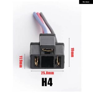 1個 H7 LED ヘッドライト 配線ソケット H1 H4 H11 HB5 9007 オスメスコネクタアダプタ配線ハーネス - 1 pcs H4 Female