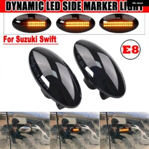 スズキ ダイナミック LED サイドマーカー ウインカーライト シーケンシャル ウインカー インジケーター アルト グランド ビターラ イグニス - Dynamic Smoked