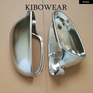 2個 VW ゴルフ MK5 GTI 5 パサート B6 ジェッタ MK5 マットクローム サイドウイングミラー カバー キャップ R36 R32 ゴルフ プラスバリアント EOS - Golf MK5