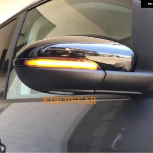 2PC ダイナミック LED ウインカー VW ゴルフ MK6 GTI 6 R20 MKVI R ライン GTD 2009/12/01 サイドミラー ライトフラッシャー - with holes