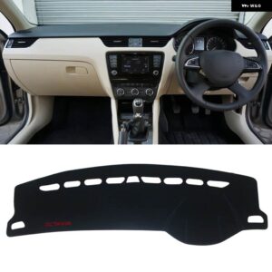 シュコダ オクタヴィア A7 MK3 5E 2015-20 ダッシュボード カバー ダッシュマット サンシェード パッドアクセサリー - RHD Black side