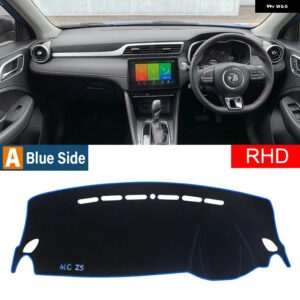 MG ZS EV 2017-22 EZS ダッシュボード カバー ダッシュマット サンシェード 計器デスク滑り止めパッドアクセサリー - A Blue Side RHD
