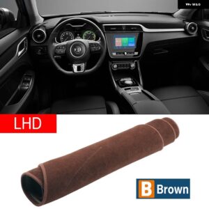 MG ZS EV 2017-22 EZS ダッシュボード カバー ダッシュマット サンシェード 計器デスク滑り止めパッドアクセサリー - B Brown LHD