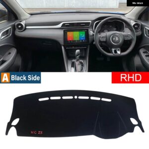 MG ZS EV 2017-22 EZS ダッシュボード カバー ダッシュマット サンシェード 計器デスク滑り止めパッドアクセサリー - A Black Side RHD